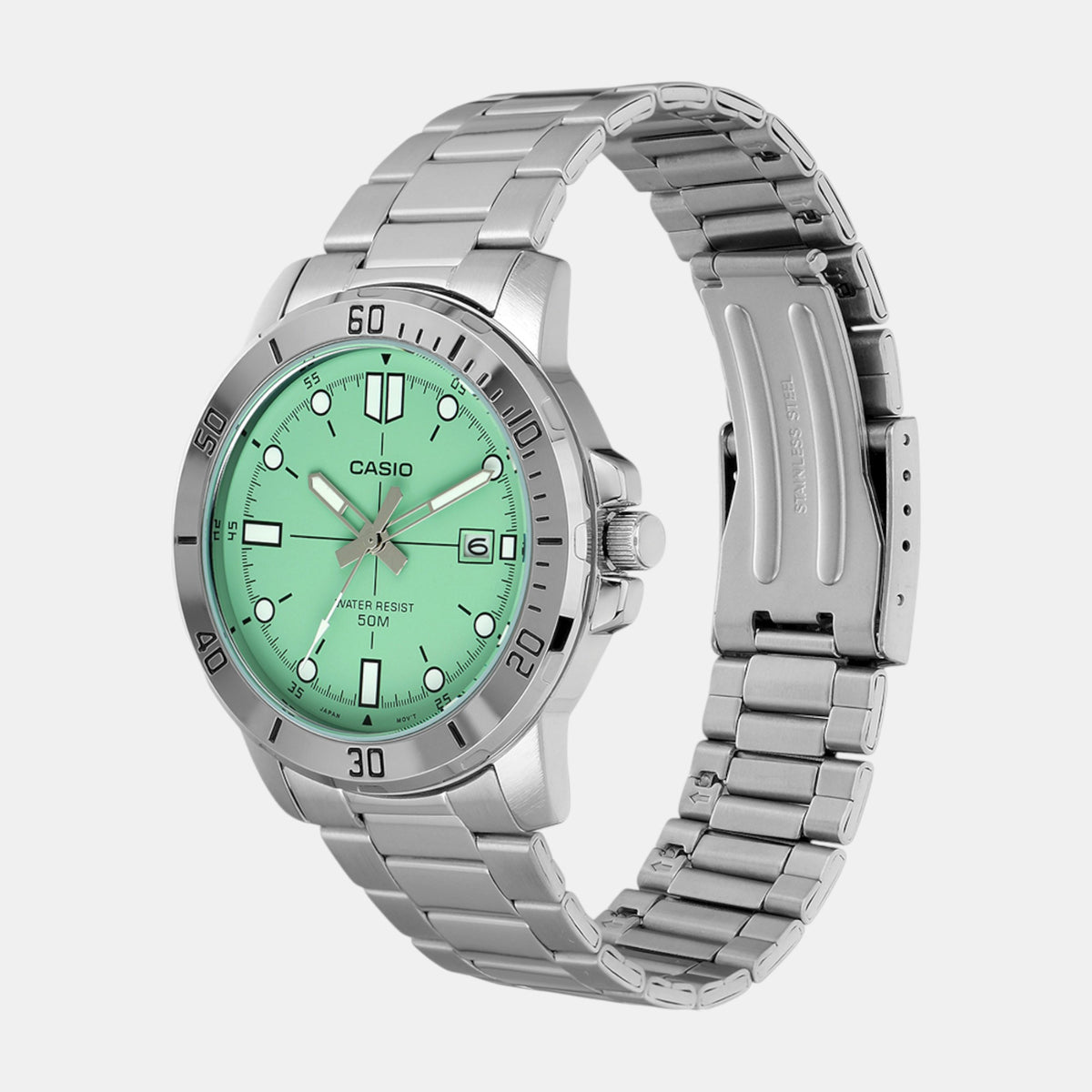 Enticer Men Quartz Blue Dial Analog Stainless Steel Watch A2336