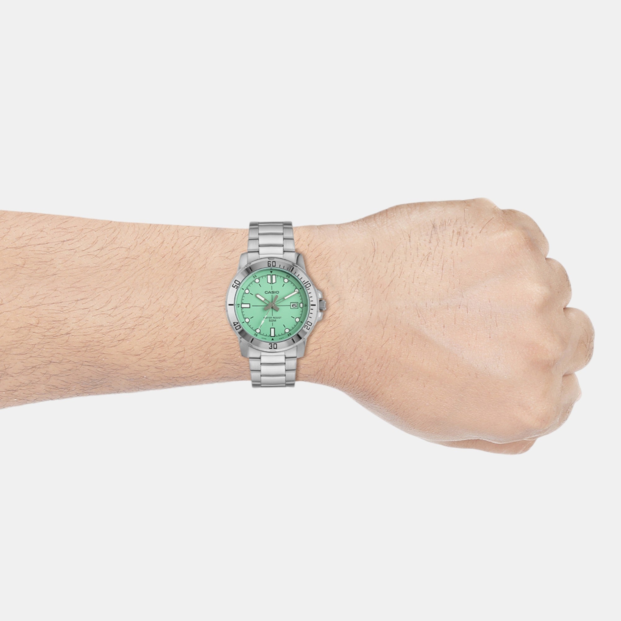 Enticer Men Quartz Blue Dial Analog Stainless Steel Watch A2336