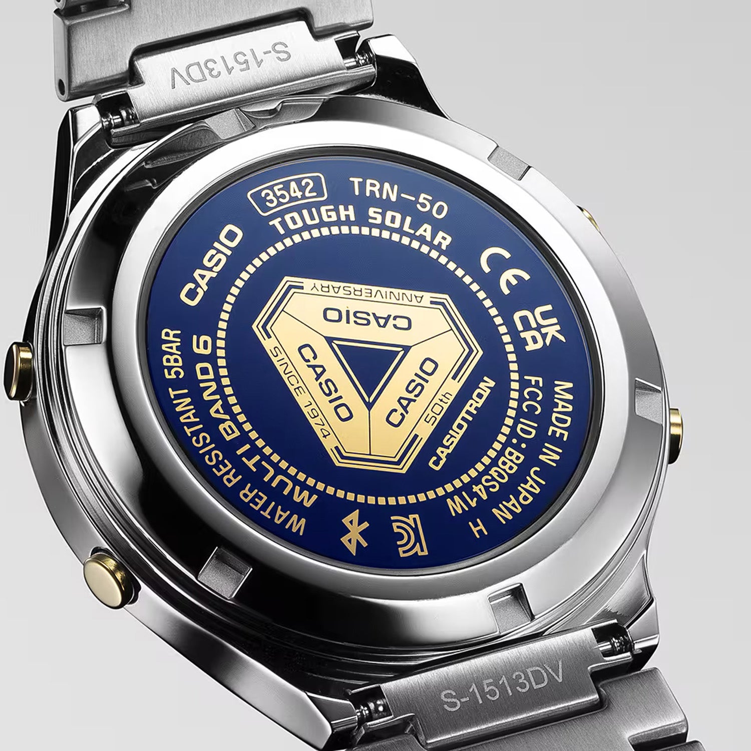 Enticer Men Quartz Blue Dial Digital Stainless Steel Watch A2341