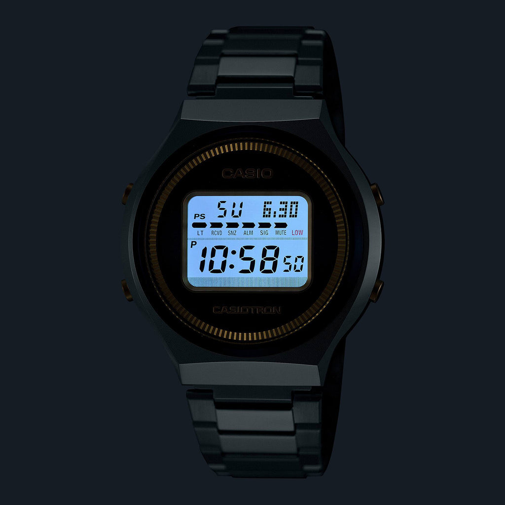 Enticer Men Quartz Blue Dial Digital Stainless Steel Watch A2341
