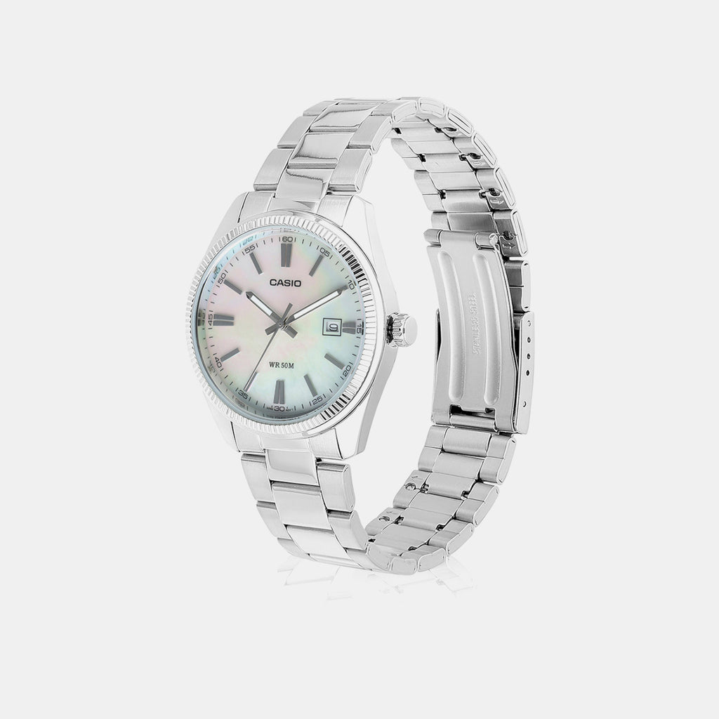 Enticer Men Quartz White Dial Analog Stainless Steel Watch A2344