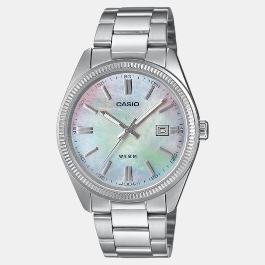 Enticer Men Quartz White Dial Analog Stainless Steel Watch A2344