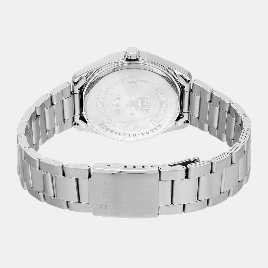 Enticer Men Quartz White Dial Analog Stainless Steel Watch A2344