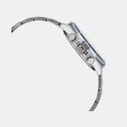 Enticer Men Quartz Blue Dial Multi-Function Stainless Steel Watch A2346