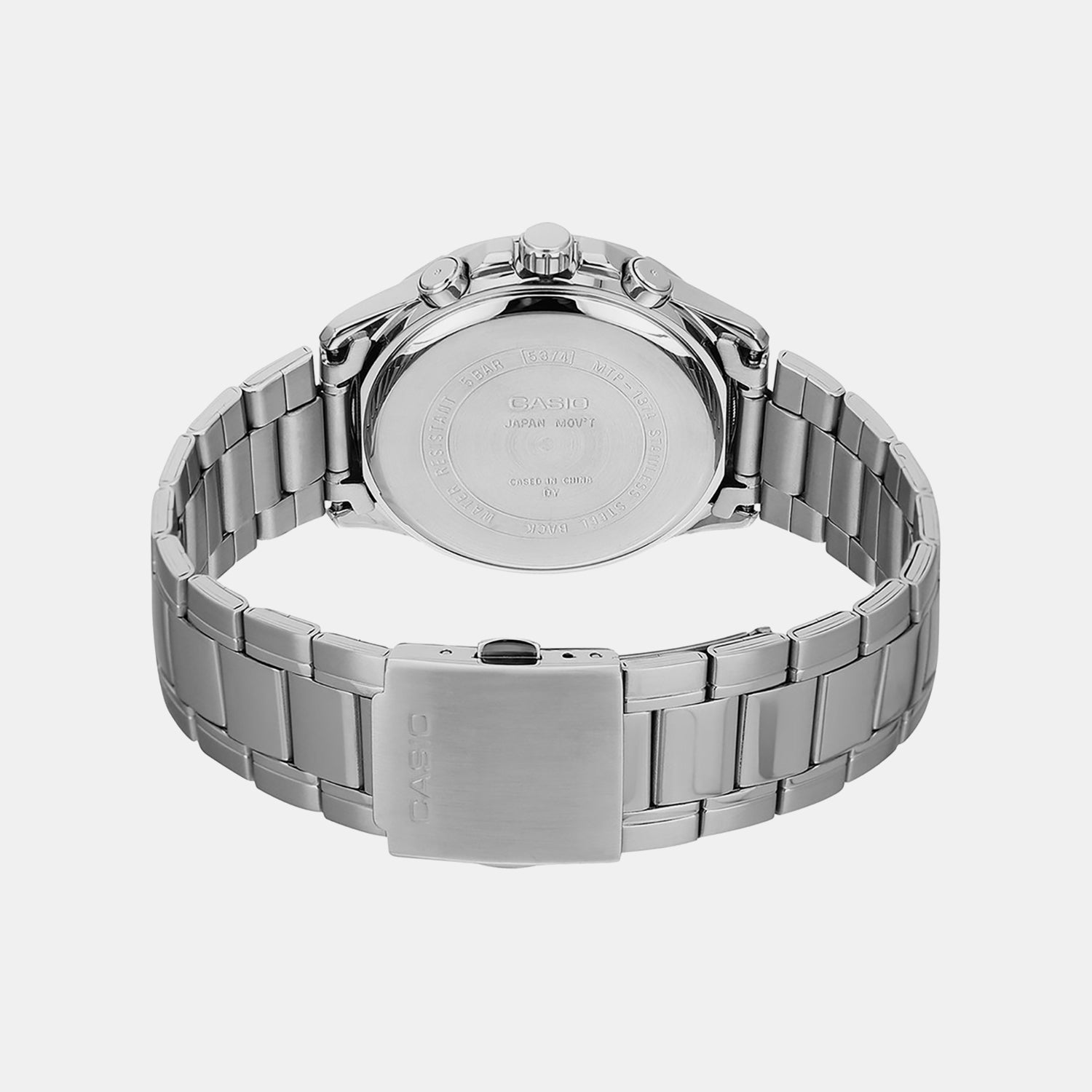 Enticer Men Quartz Blue Dial Multi-Function Stainless Steel Watch A2348