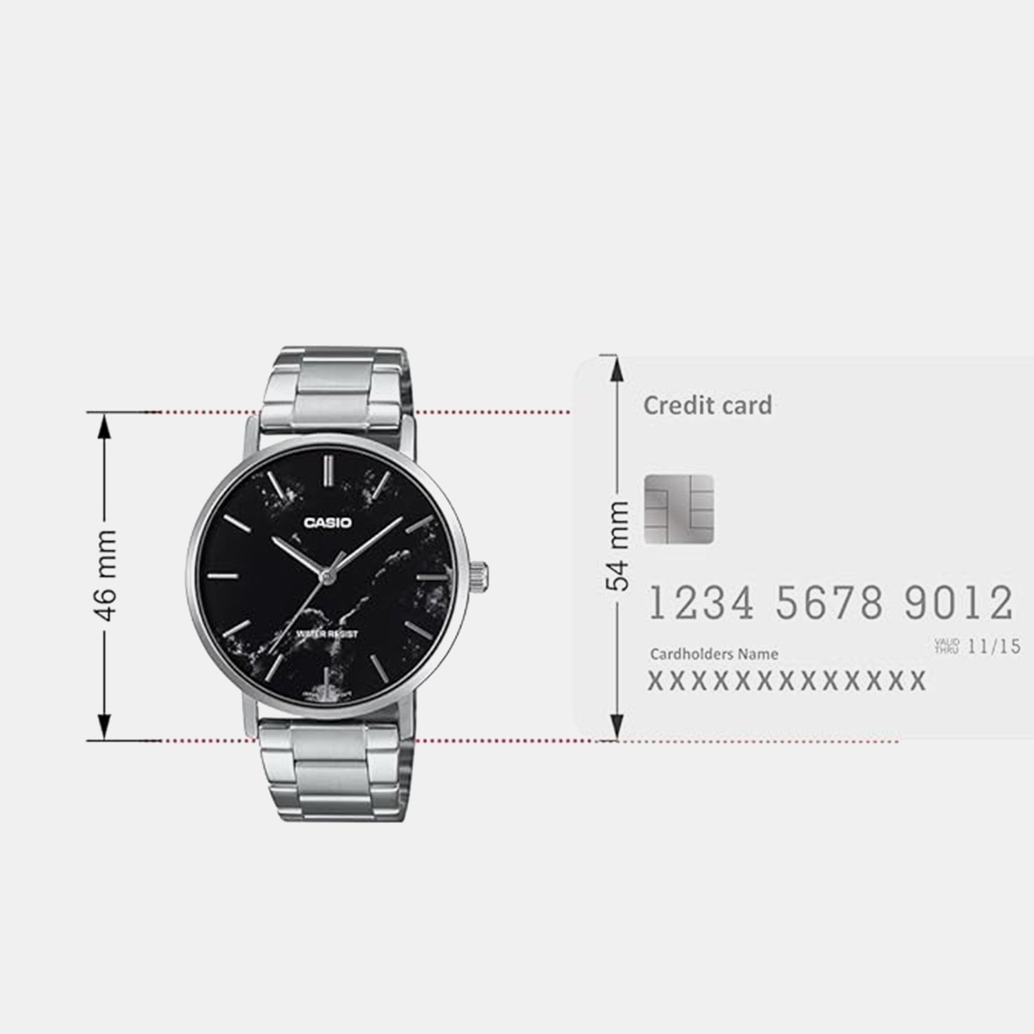 Enticer Men Quartz Black Dial Analog Stainless Steel Watch A2349