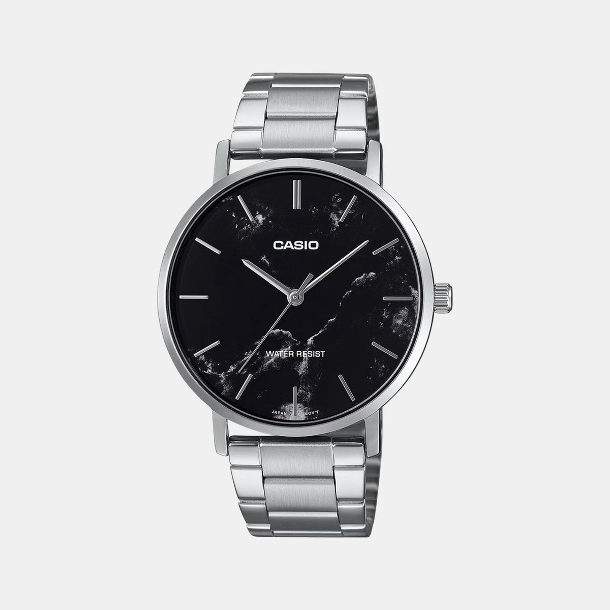 Enticer Men Quartz Black Dial Analog Stainless Steel Watch A2349