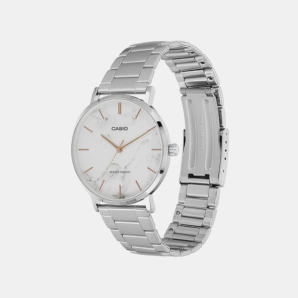 Enticer Men Quartz White Dial Analog Stainless Steel Watch A2350