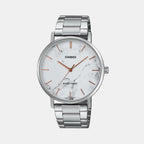 Enticer Men Quartz White Dial Analog Stainless Steel Watch A2350