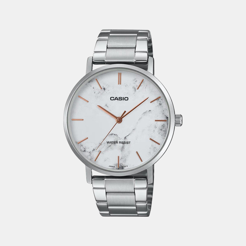 Enticer Men Quartz White Dial Analog Stainless Steel Watch A2350