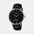 Enticer Men Quartz Black Dial Analog Leather Watch A2351