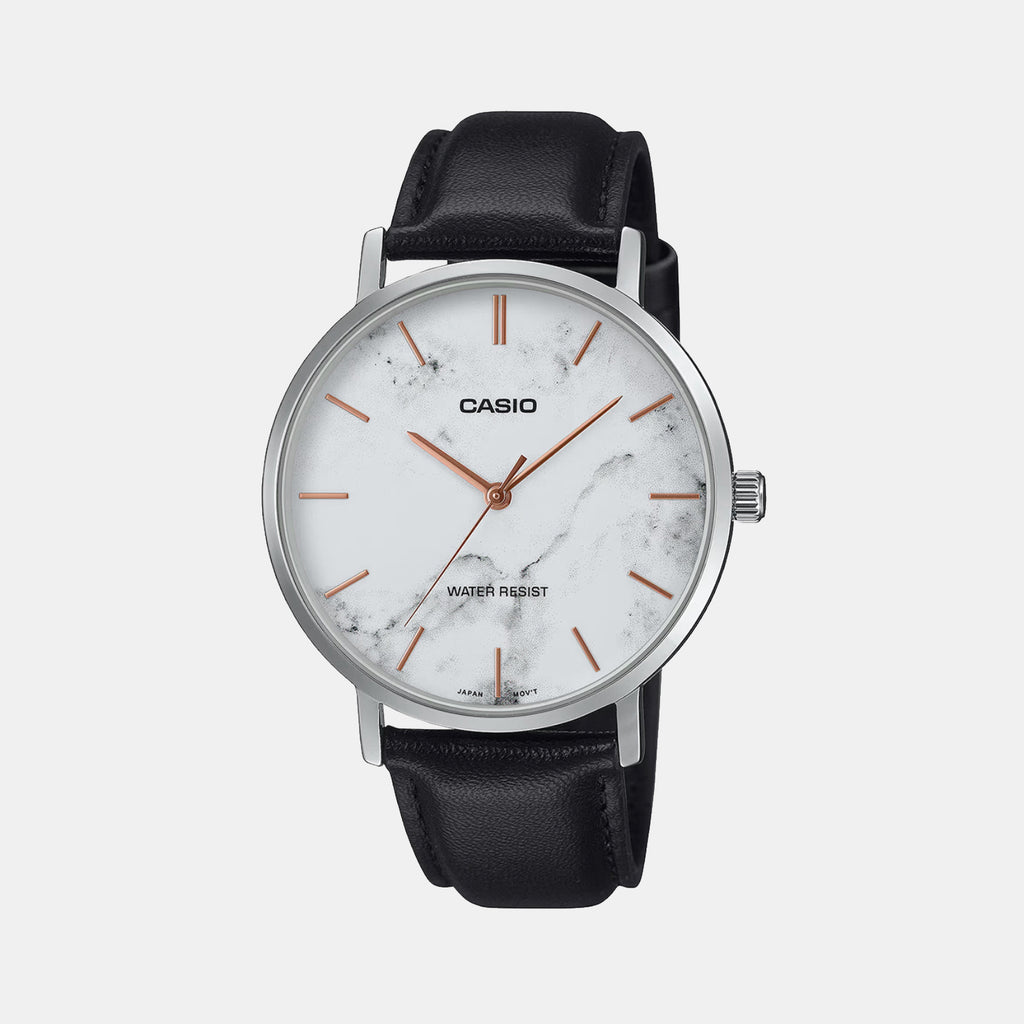 Enticer Men Quartz White Dial Analog Leather Watch A2352