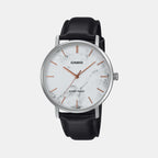 Enticer Men Quartz White Dial Analog Leather Watch A2352