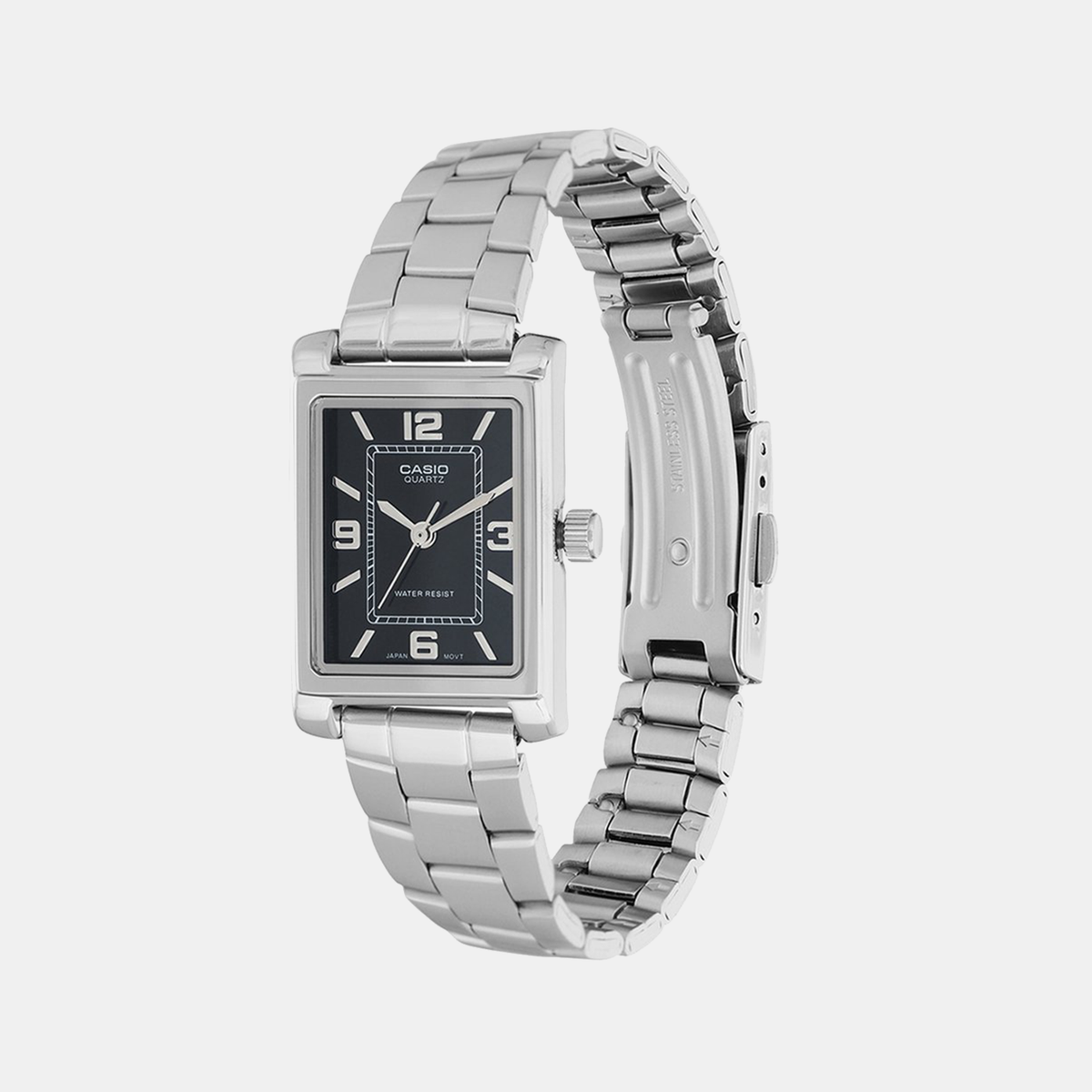 Enticer Women Quartz Black Dial Analog Stainless Steel Watch A2353