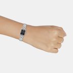 Enticer Women Quartz Black Dial Analog Stainless Steel Watch A2353