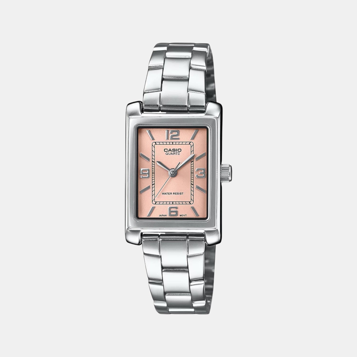 Enticer Women Quartz Peach Dial Analog Stainless Steel Watch A2355