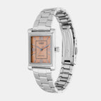 Enticer Women Quartz Peach Dial Analog Stainless Steel Watch A2355