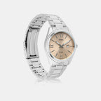 Enticer Women Quartz Beige Dial Analog Stainless Steel Watch A2361