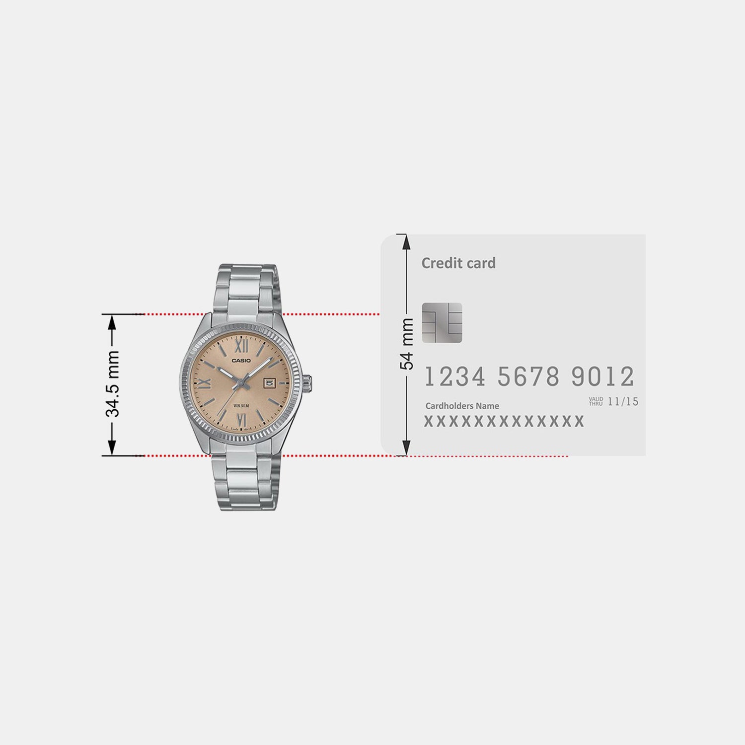 Enticer Women Quartz Beige Dial Analog Stainless Steel Watch A2361