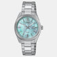 Enticer Women Quartz Blue Dial Analog Stainless Steel Watch A2363