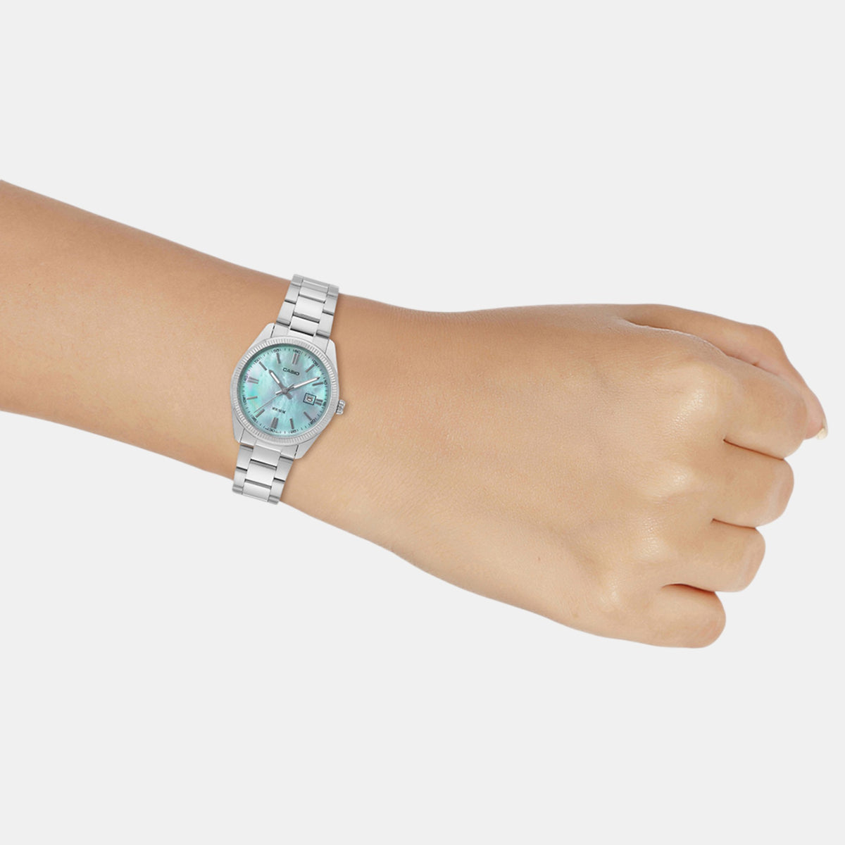 Enticer Women Quartz Blue Dial Analog Stainless Steel Watch A2363