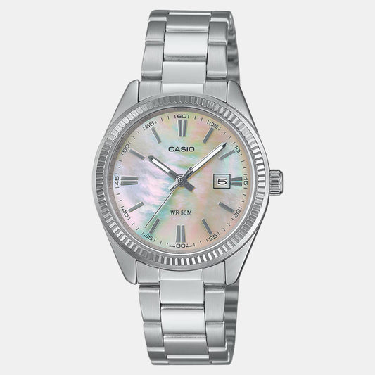 Enticer Women Quartz White Dial Analog Stainless Steel Watch A2364