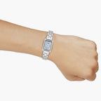 Enticer Women Quartz Blue Dial Analog Stainless Steel Watch A2365