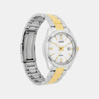 Enticer Men Quartz Silver Dial Analog Stainless Steel Watch A2370