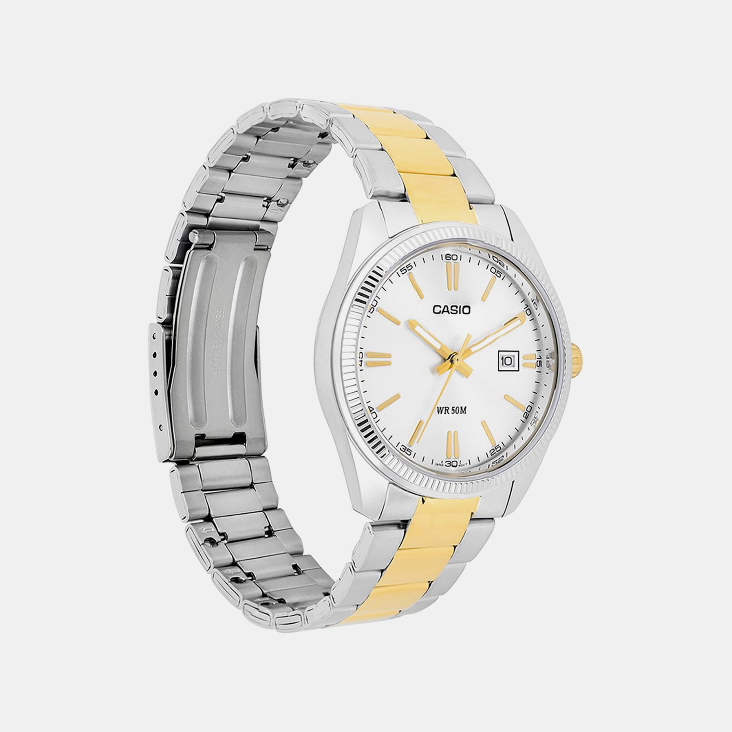 Enticer Men Quartz Silver Dial Analog Stainless Steel Watch A2370