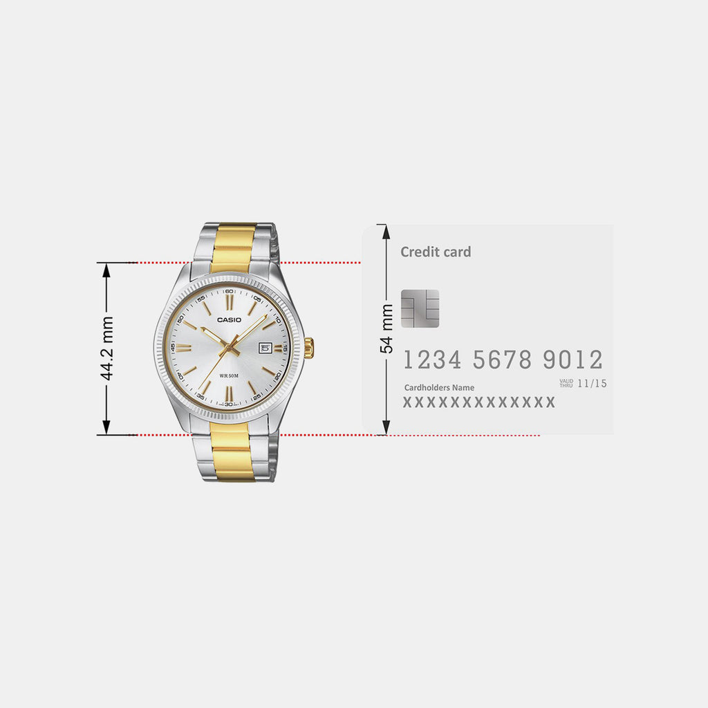 Enticer Men Quartz Silver Dial Analog Stainless Steel Watch A2370