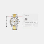 Enticer Men Quartz Silver Dial Analog Stainless Steel Watch A2370