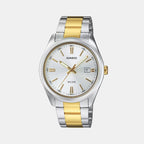 Enticer Men Quartz Silver Dial Analog Stainless Steel Watch A2370