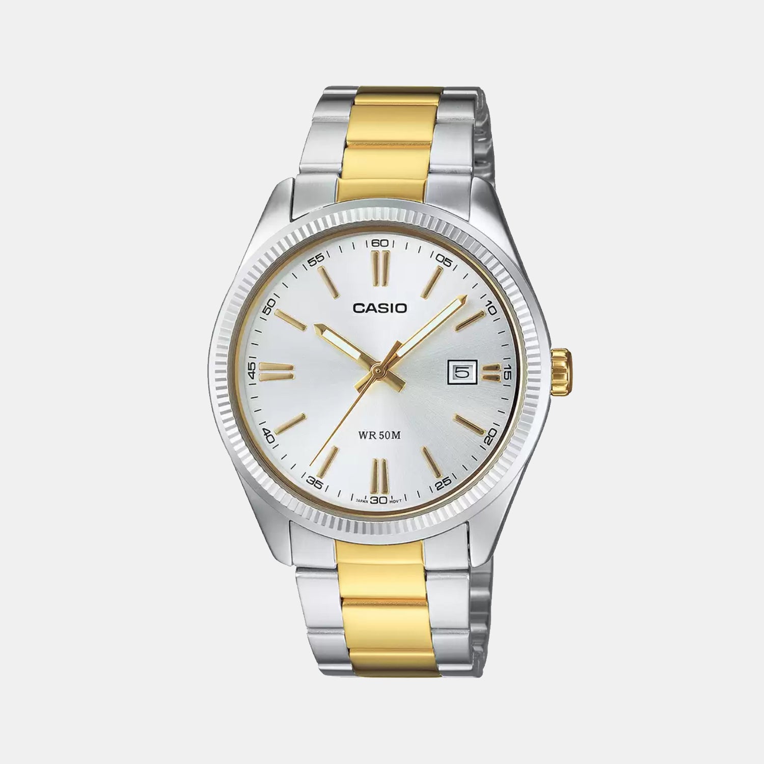 Enticer Men Quartz Silver Dial Analog Stainless Steel Watch A2370