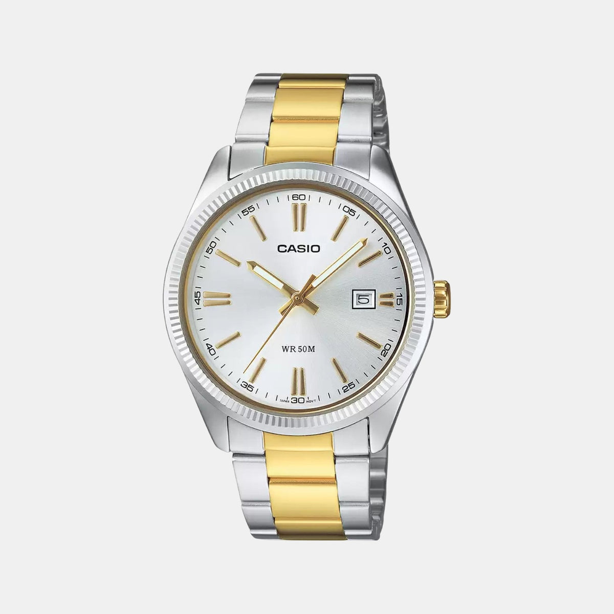 Enticer Men Quartz Silver Dial Analog Stainless Steel Watch A2370
