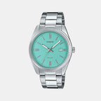 Enticer Men Quartz Blue Dial Analog Stainless Steel Watch A2371