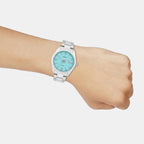 Enticer Men Quartz Blue Dial Analog Stainless Steel Watch A2371