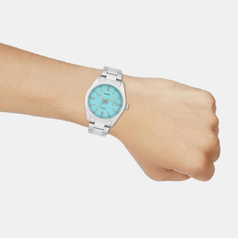 Enticer Men Quartz Blue Dial Analog Stainless Steel Watch A2371