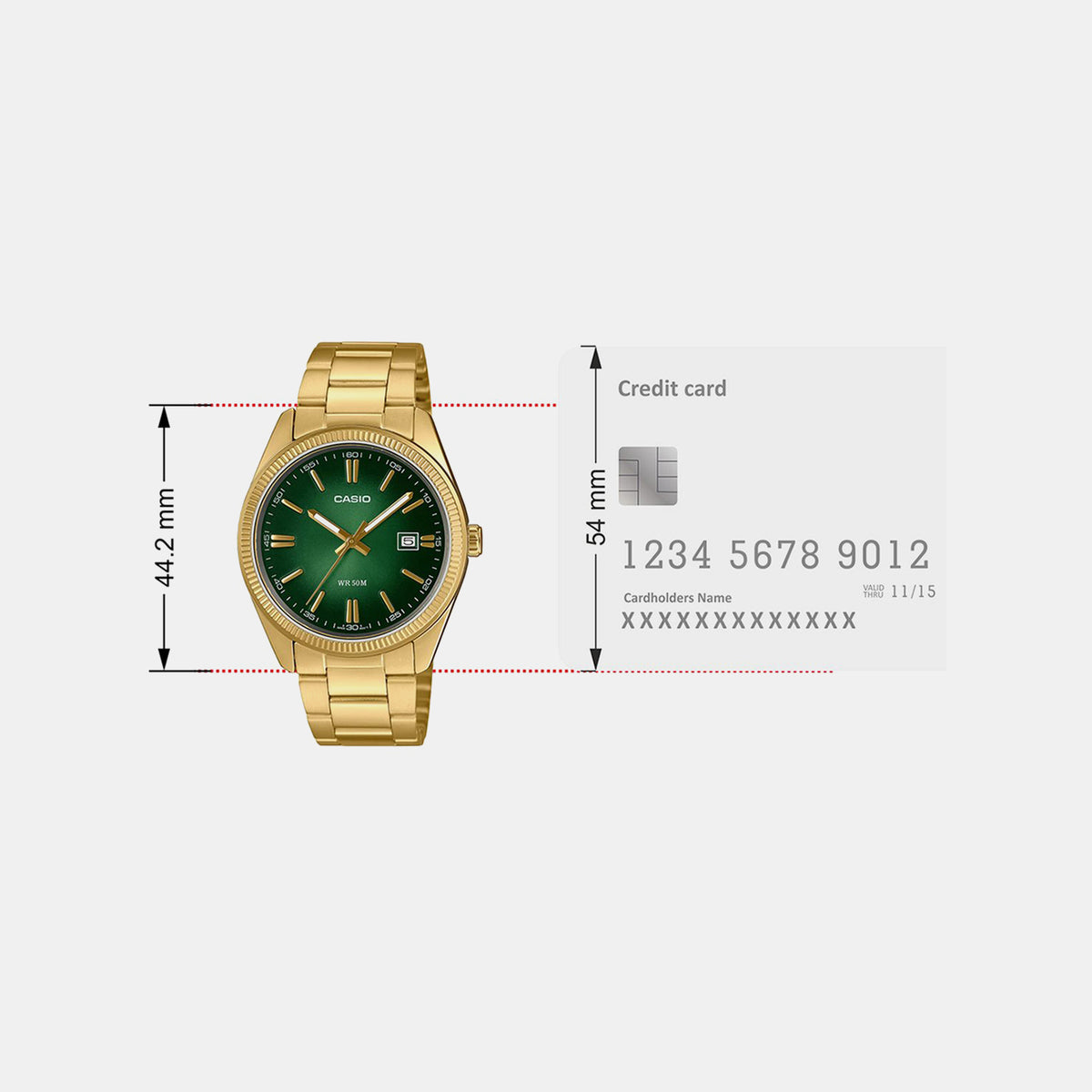 Enticer Men Quartz Green Dial Analog Stainless Steel Watch A2374