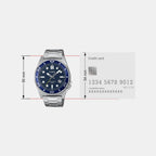 Enticer Men Quartz Blue Dial Analog Stainless Steel Watch A2377