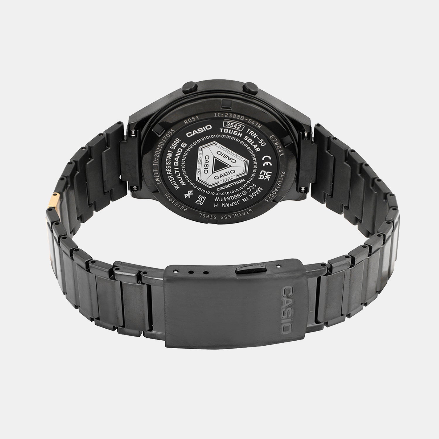 Enticer Men Quartz Black Dial Digital Stainless Steel Watch A2380