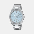 Enticer Men Quartz Blue Dial Analog Stainless Steel Watch A2394