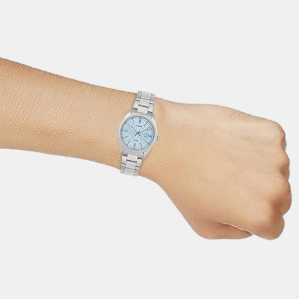 Enticer Men Quartz Blue Dial Analog Stainless Steel Watch A2394