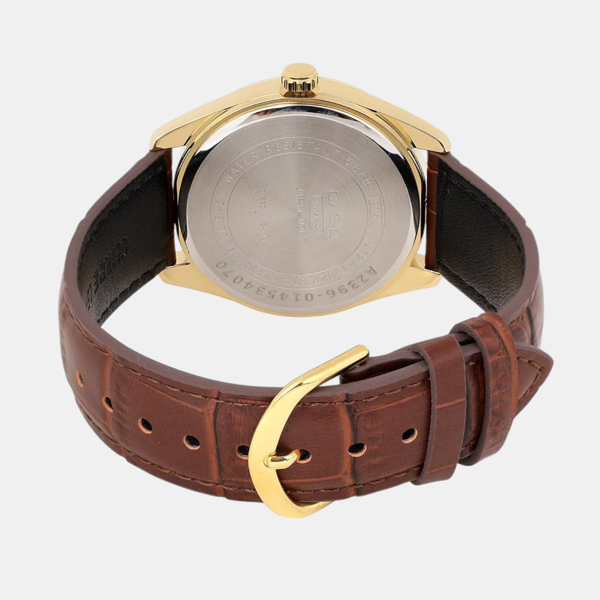 Enticer Men Quartz Gold Dial Analog Leather Watch A2396