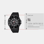 Youth Men Quartz Black Dial Analog Resin Watch A2402
