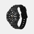 Youth Men Quartz Black Dial Analog Resin Watch A2402