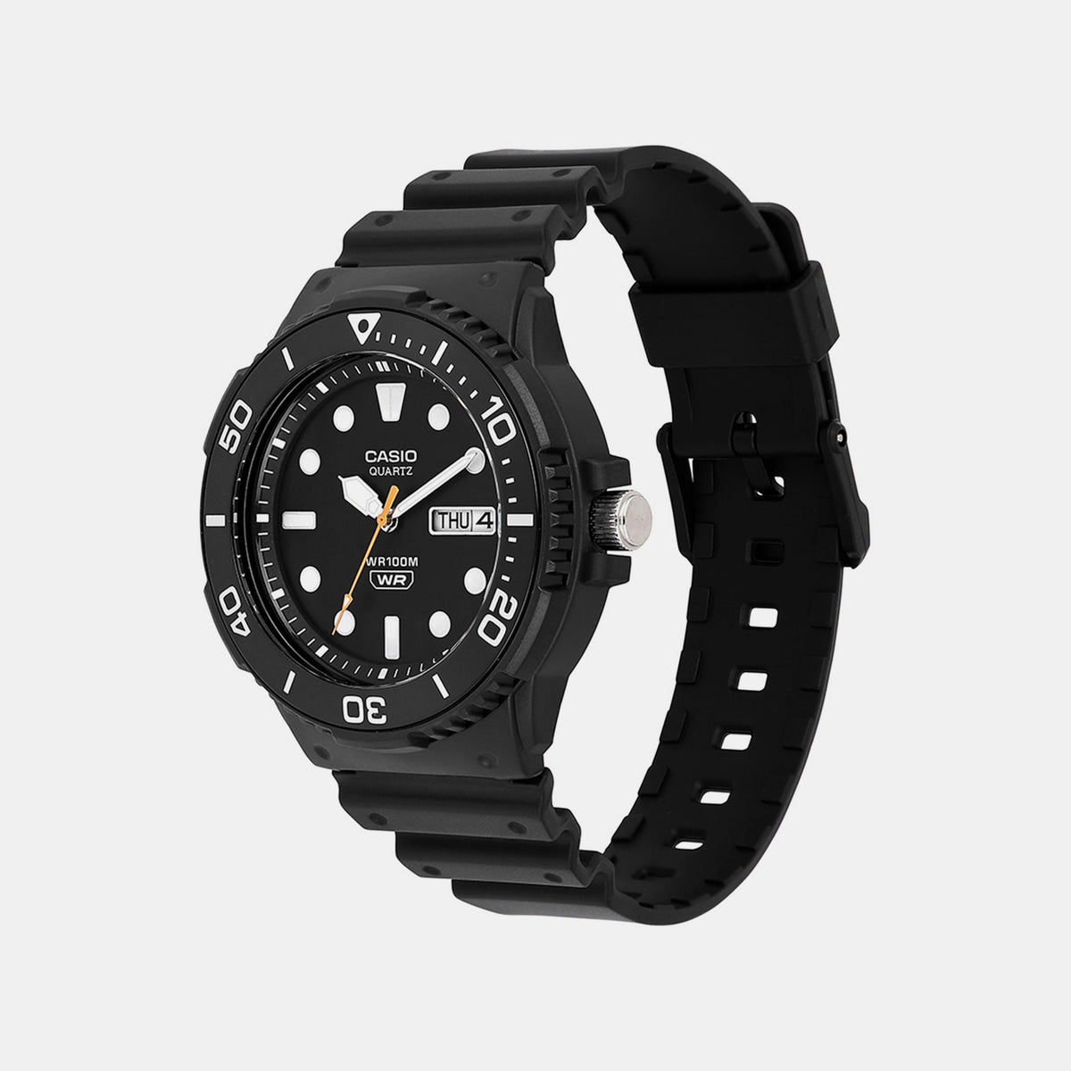 Youth Men Quartz Black Dial Analog Resin Watch A2402