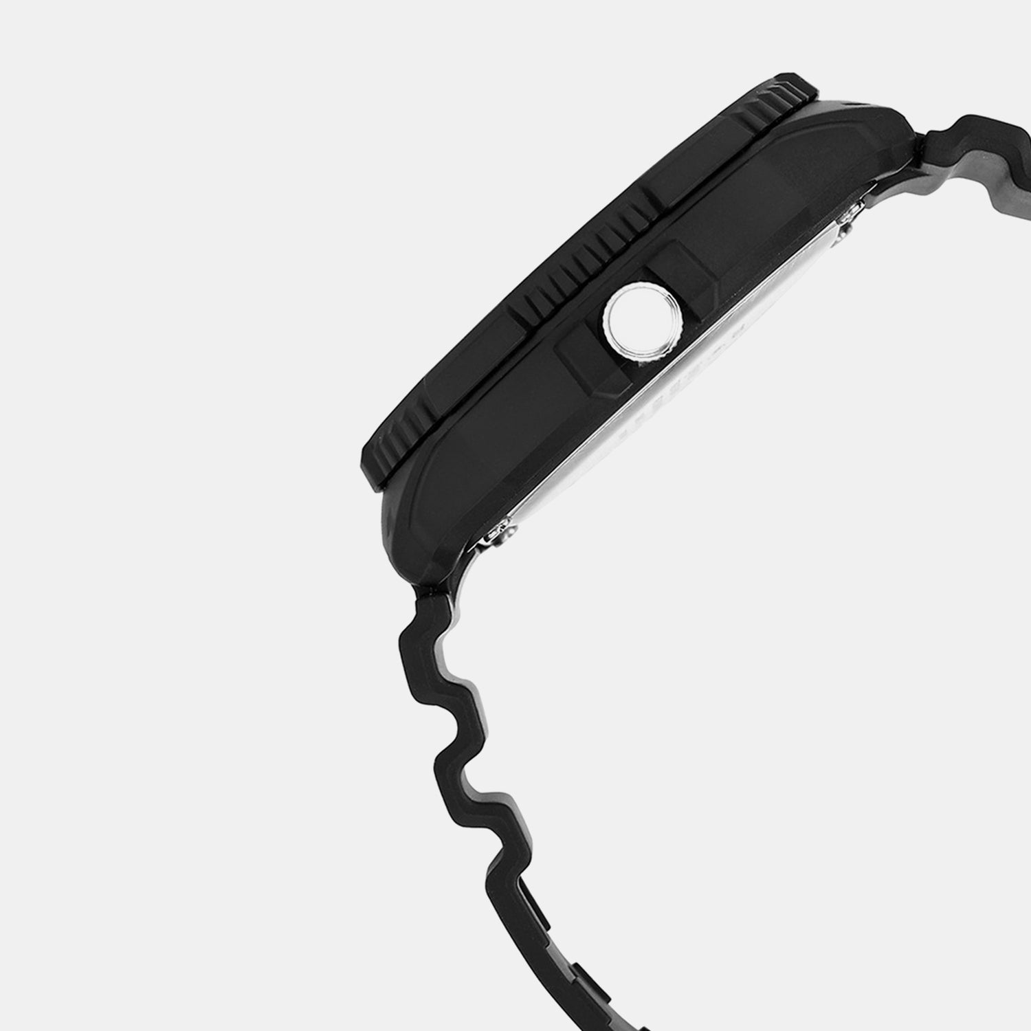 Youth Unisex Quartz Black Dial Analog Resin Watch A2402