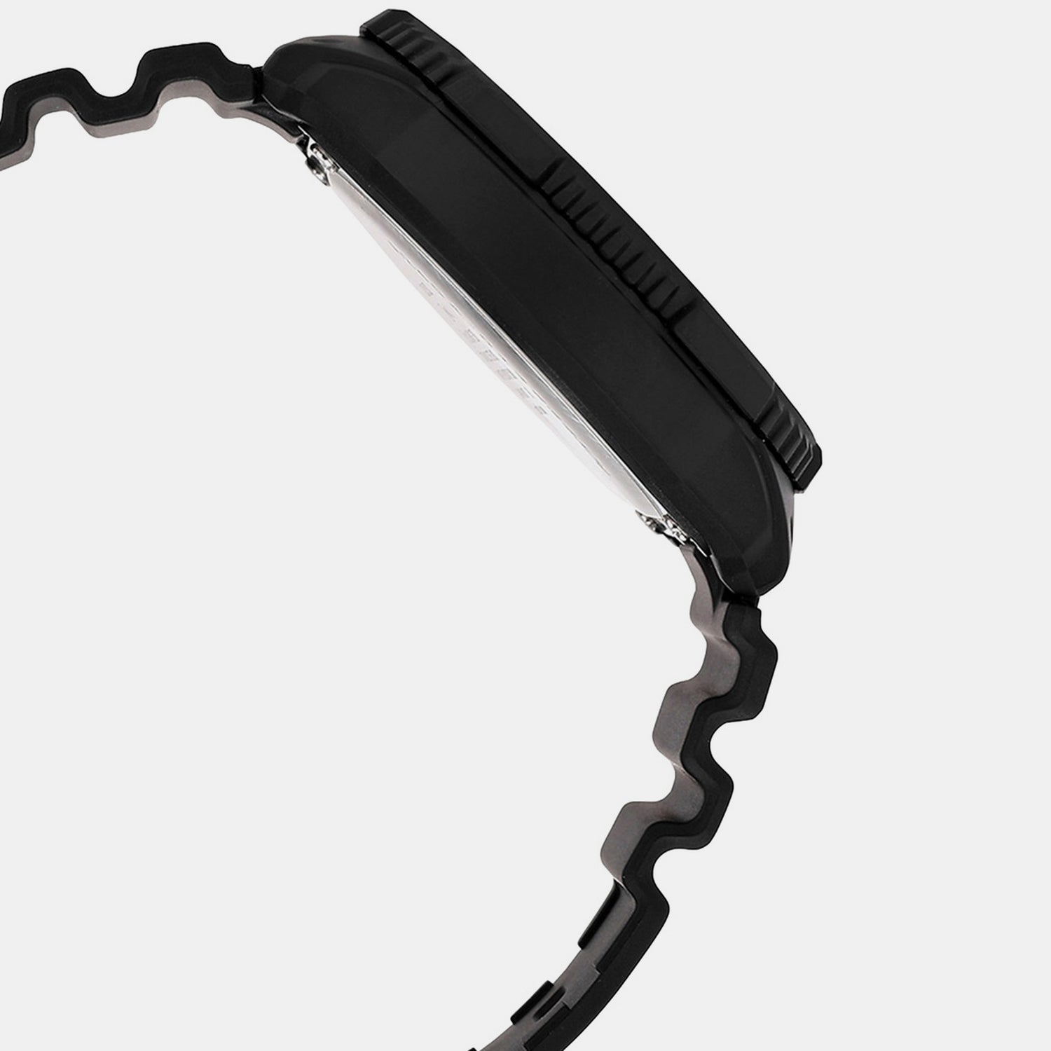 Youth Unisex Quartz Black Dial Analog Resin Watch A2402