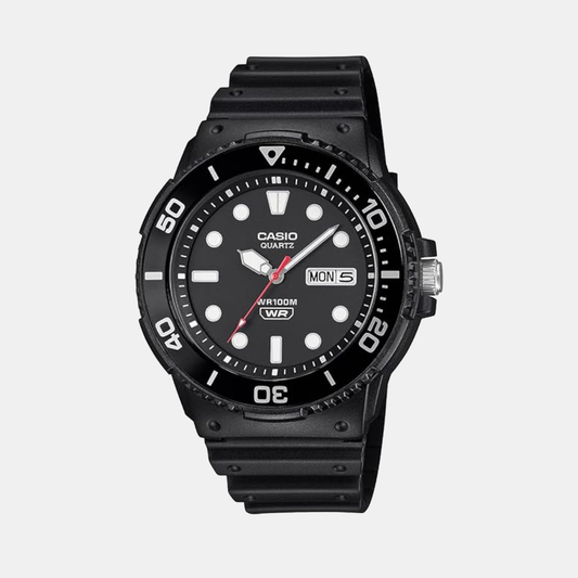 Youth Unisex Quartz Black Dial Analog Resin Watch A2402