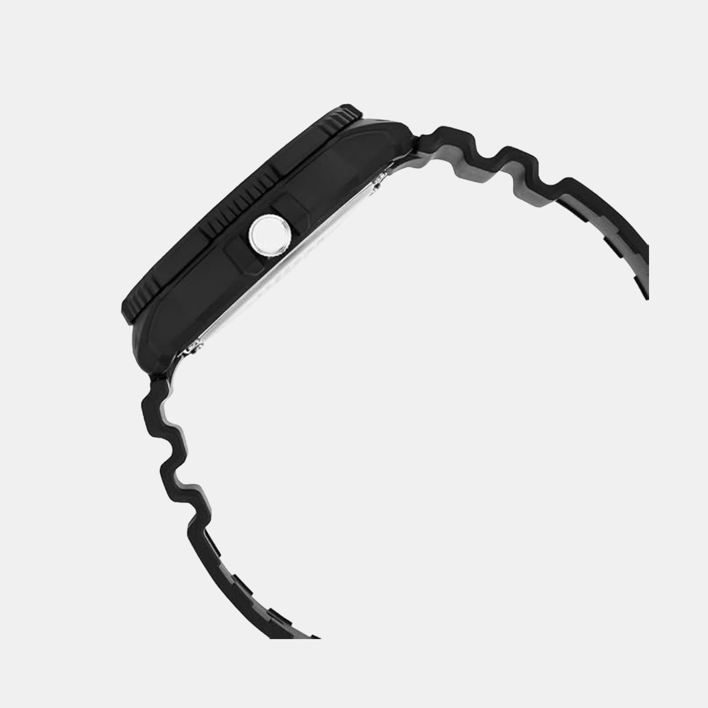 Youth Unisex Quartz Black Dial Analog Resin Watch A2402